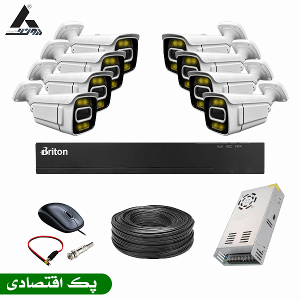 پک دوربین مداربسته 8 کانال سری اقتصادی