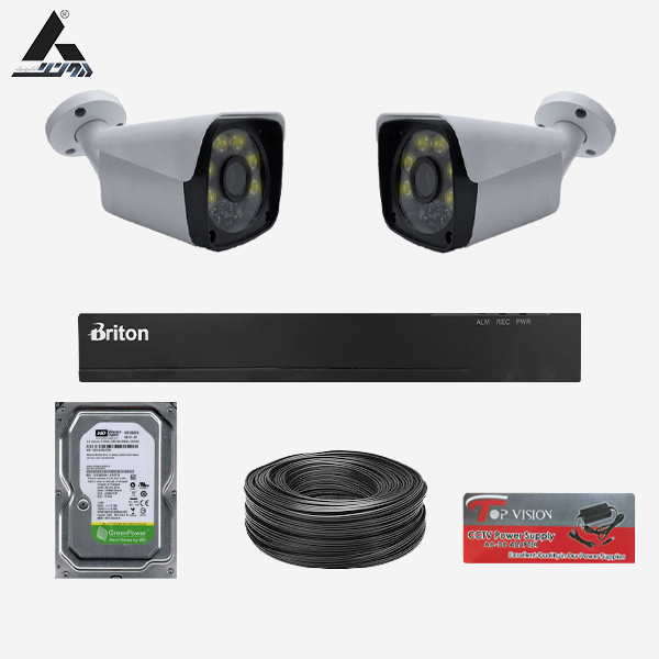 پک دوربین مداربسته 2 کانال سری اقتصادی