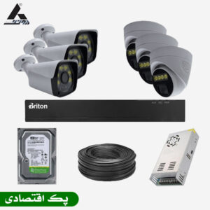 پک دوربین مداربسته 6 کانال سری اقتصادی
