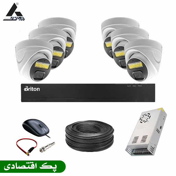 پک دوربین مداربسته 6 کانال سری اقتصادی