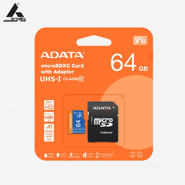 کارت حافظه ADATA کلاس 10 ظرفیت 64 گیگابایت