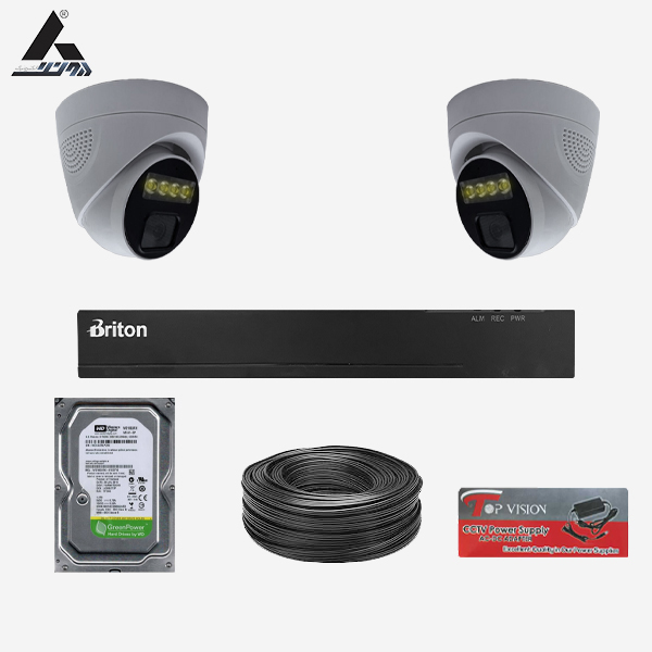 پک دوربین مداربسته 2 کانال سری اقتصادی