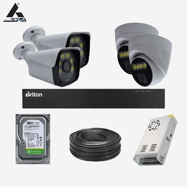 پک دوربین مداربسته 4 کانال سری اقتصادی