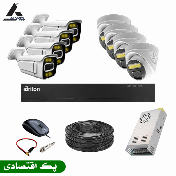 پک دوربین مداربسته 8 کانال سری اقتصادی